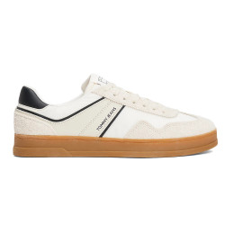 Tommy Hilfiger The Greenwich Leather Mixed Texture Trainers